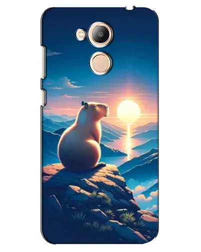 Чехол для Huawei Honor 6c Pro с картинкой «Закат солнца с капибарой» Чехол для Huawei Honor 6c Pro с картинкой «Закат солнца с капибарой»