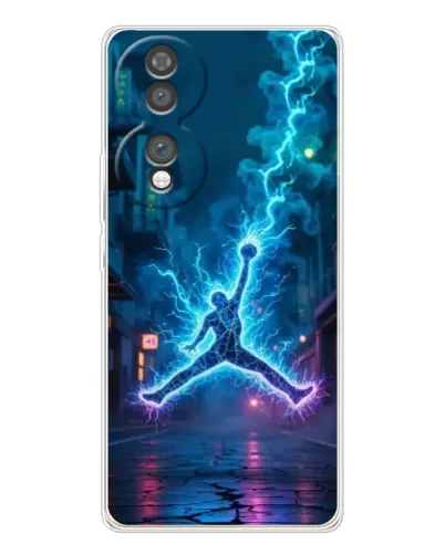 Чехол для Huawei Honor 70 с картинкой «Jordan Gold Jumpman»