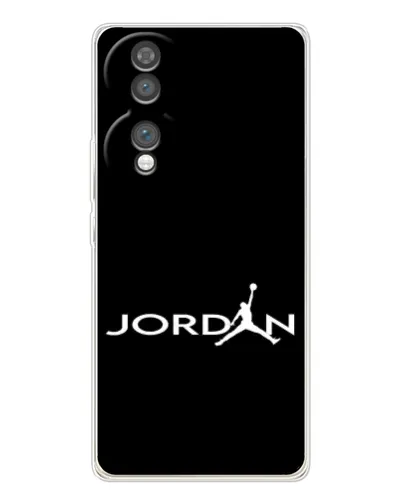 Чехол для Huawei Honor 70 с картинкой «Jordan White Logo»