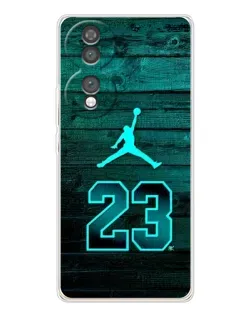Чехол для Huawei Honor 70 с картинкой «Jordan Cyan 23»