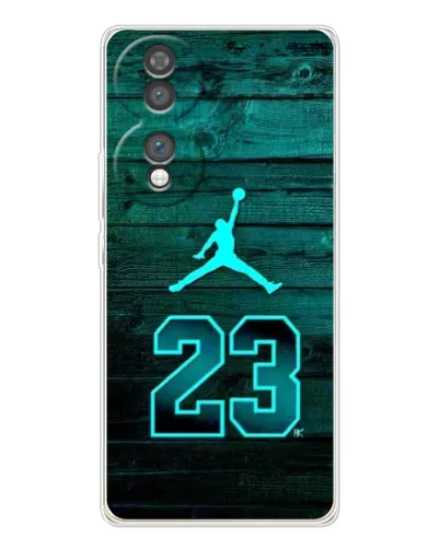 Чехол для Huawei Honor 70 с картинкой «Jordan Cyan 23»
