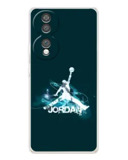 Чехол для Huawei Honor 70 с картинкой «Jordan Blue Fire»