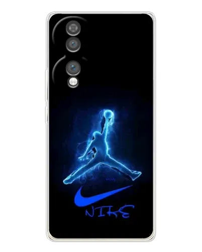 Чехол для Huawei Honor 70 с картинкой «Jordan Neon Blue»