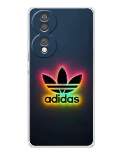Чехол для Huawei Honor 70 с картинкой «Неоновый Adidas»