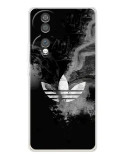 Чехол для Huawei Honor 70 с картинкой «Абстрактный дым Adidas»
