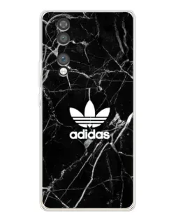Чехол для Huawei Honor 70 с картинкой «Белый мрамор Adidas»