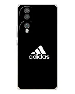 Чехол для Huawei Honor 70 с картинкой «Черная классика Adidas»