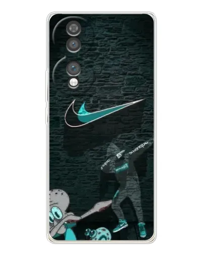Чехол для Huawei Honor 70 с картинкой «Спортивный арт Nike»