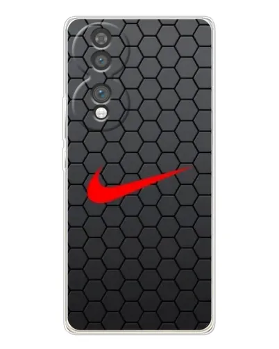 Чехол для Huawei Honor 70 с картинкой «Nike — карбоновая сетка»