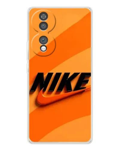 Чехол для Huawei Honor 70 с картинкой «Оранжевый драйв Nike»