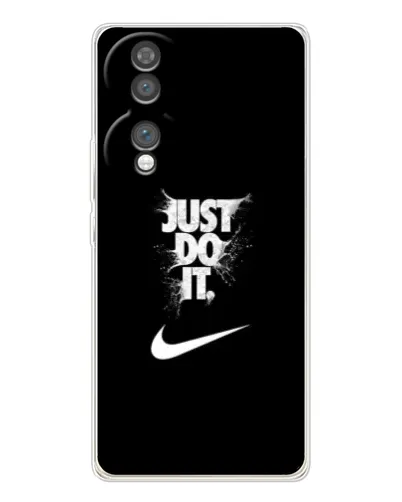 Чехол для Huawei Honor 70 с картинкой «Текстовый принт Nike»