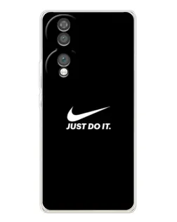 Чехол для Huawei Honor 70 с картинкой «Минимализм от Nike»