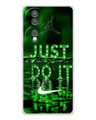 Чехол для Huawei Honor 70 с картинкой «Зеленый неоновый Nike»