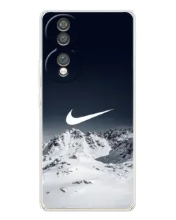 Чехол для Huawei Honor 70 с картинкой «Nike — зимние горы»