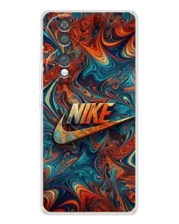 Чехол для Huawei Honor 70 с картинкой «Nike в абстракции»