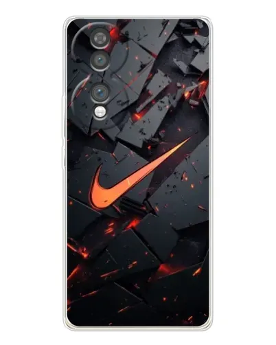 Чехол для Huawei Honor 70 с картинкой «Nike — эффект разломов»