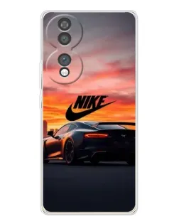 Чехол для Huawei Honor 70 с картинкой «Nike и суперкар»