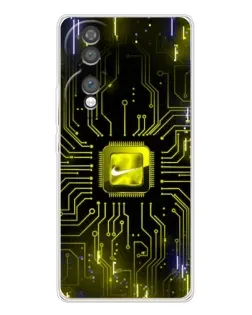 Чехол для Huawei Honor 70 с картинкой «Nike — золотая искра»