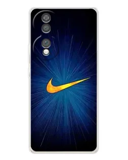 Чехол для Huawei Honor 70 с картинкой «Синий пульс Nike»