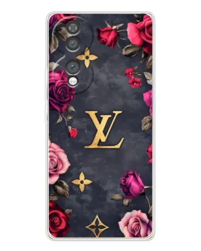 Чехол для Huawei Honor 70 с картинкой «Цветочный Louis Vuitton»