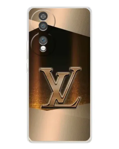 Чехол для Huawei Honor 70 с картинкой «LV — золотое сияние»