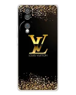 Чехол для Huawei Honor 70 с картинкой «LV — золотые искры»