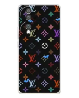 Чехол для Huawei Honor 70 с картинкой «Цветная монограмма LV»