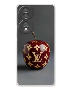 Чехол для Huawei Honor 70 с картинкой «Красное яблоко LV»