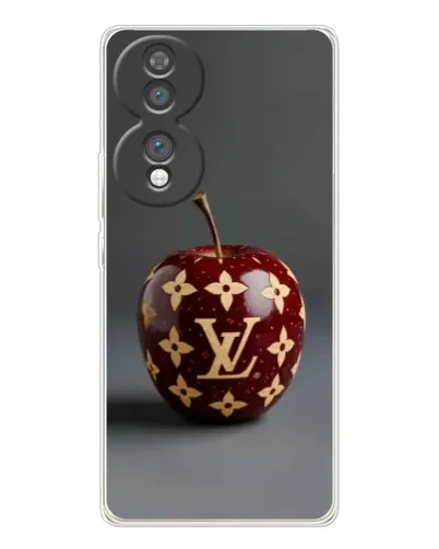 Чехол для Huawei Honor 70 с картинкой «Красное яблоко LV»