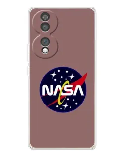 Чехол для Huawei Honor 70 с картинкой «NASA — ретро космос»