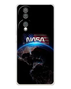 Чехол для Huawei Honor 70 с картинкой «Земля из космоса NASA»