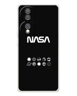 Чехол для Huawei Honor 70 с картинкой «NASA — технический принт»