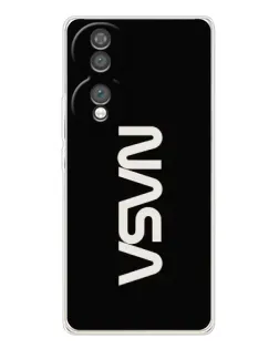 Чехол для Huawei Honor 70 с картинкой «NASA — вертикальный логотип»