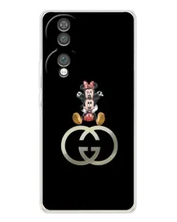 Чехол для Huawei Honor 70 с картинкой «Минни Маус на лого»