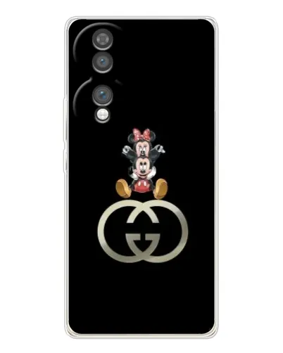 Чехол для Huawei Honor 70 с картинкой «Минни Маус на лого»