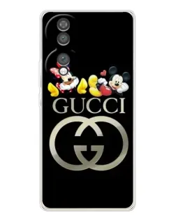 Чехол для Huawei Honor 70 с картинкой «Gucci — герои Disney»