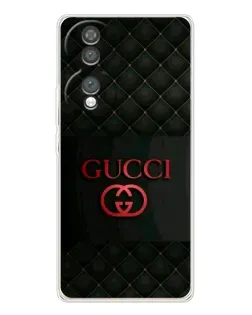Чехол для Huawei Honor 70 с картинкой «Gucci — стеганый черный»