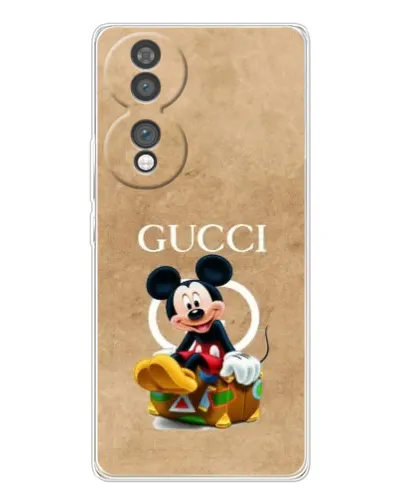 Чехол для Huawei Honor 70 с картинкой «Микки Маус Gucci — крафт»