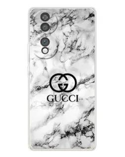 Чехол для Huawei Honor 70 с картинкой «Gucci — мраморный шик»