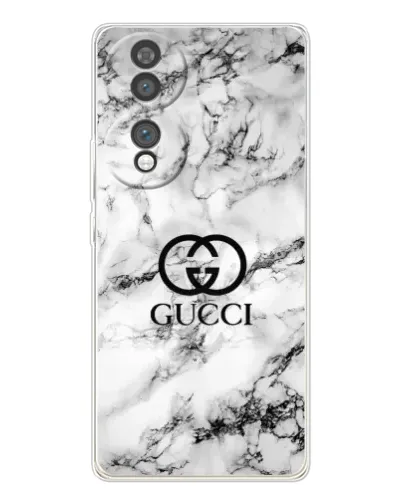 Чехол для Huawei Honor 70 с картинкой «Gucci — мраморный шик»
