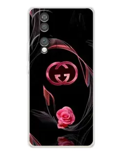 Чехол для Huawei Honor 70 с картинкой «Gucci — неоновая роза»