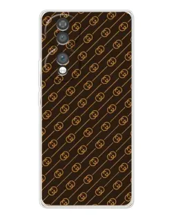 Чехол для Huawei Honor 70 с картинкой «Gucci — золотые диагонали»