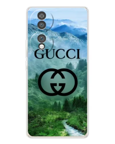 Чехол для Huawei Honor 70 с картинкой «Gucci — горный пейзаж»