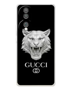Чехол для Huawei Honor 70 с картинкой «Gucci — серебряный лев» Чехол для Huawei Honor 70 с картинкой «Gucci — серебряный лев»