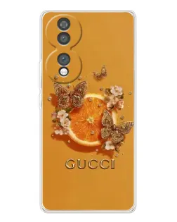 Чехол для Huawei Honor 70 с картинкой «Gucci — золотые бабочки» Чехол для Huawei Honor 70 с картинкой «Gucci — золотые бабочки»