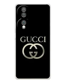 Чехол для Huawei Honor 70 с картинкой «Gucci — золото на черном» Чехол для Huawei Honor 70 с картинкой «Gucci — золото на черном»