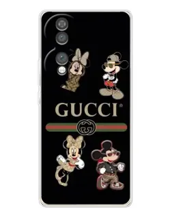 Чехол для Huawei Honor 70 с картинкой «Gucci — герои Disney и монограмма» Чехол для Huawei Honor 70 с картинкой «Gucci — герои Disney и монограмма»