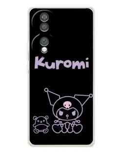 Чохол для Huawei Honor 70 з картинкою «Kuromi — чорний мінімалізм» Чохол для Huawei Honor 70 з картинкою «Kuromi — чорний мінімалізм»