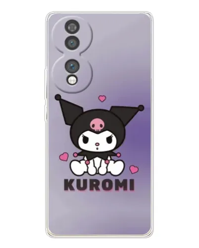 Чехол для Huawei Honor 70 с картинкой «Kuromi — фиолетовый арт»