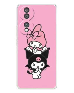 Чехол для Huawei Honor 70 с картинкой «My Melody и Kuromi» Чехол для Huawei Honor 70 с картинкой «My Melody и Kuromi»